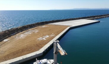 Enez Deniz Gümrük Kapısı rıhtım inşaatı tamamlandı