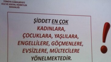 KADINA YÖNELİK ŞİDDETE HAYIR!