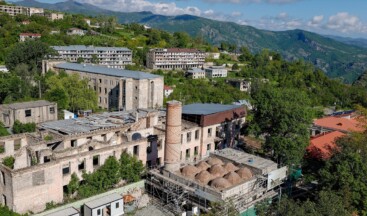 Karabağ’ın atan kalbi’ Şuşa’da restorasyon çalışmaları sürüyor