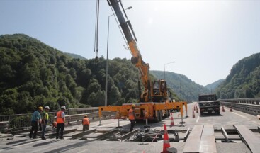 Bolu Dağı Tüneli viyadüklerinde genleşme derzi değişimi çalışmaları sürüyor