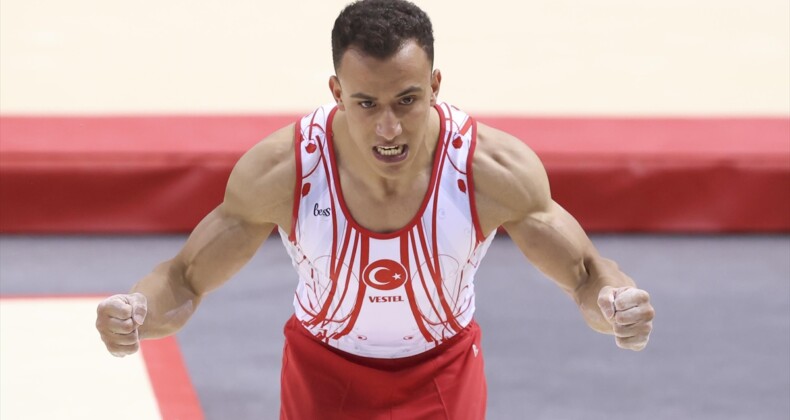 Milli cimnastikçi Adem Asil, genel tasnifte altın madalya kazandı
