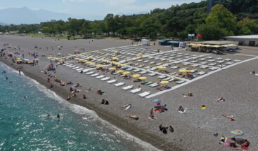 EKDAĞ Konyaaltı Plajı hizmete açıldı