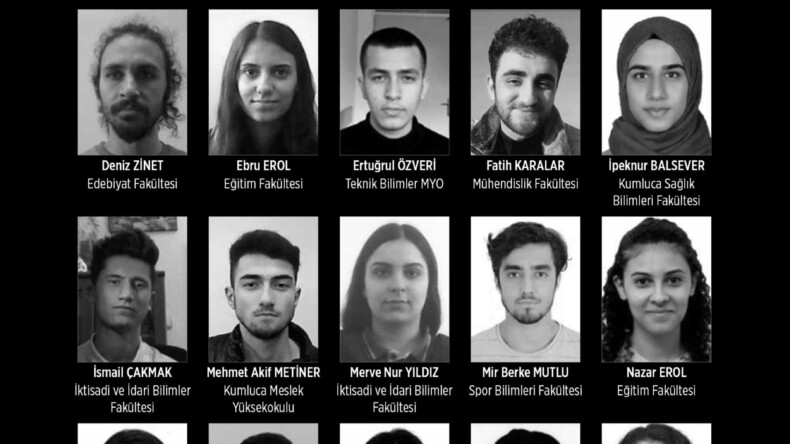 Akdeniz Üniversitesi depremde vefat eden öğrencilerini unutmadı