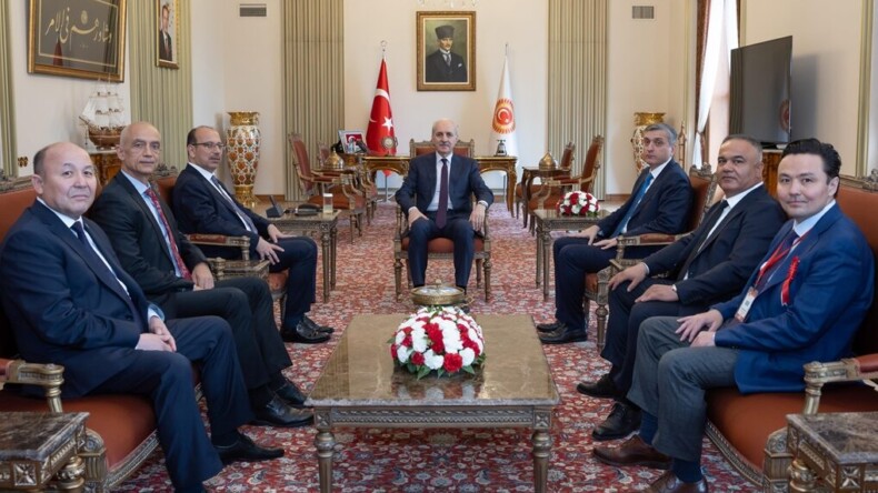 TBMM Başkanı Kurtulmuş, Türk dünyası ülkelerinden gelen sayıştay başkanlarını kabul etti