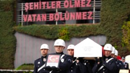 İstanbul’da şehit olan polis memuru için cenaze töreni düzenlendi