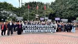 Hatay’da kadına yönelik şiddete karşı farkındalık yürüyüşü yapıldı